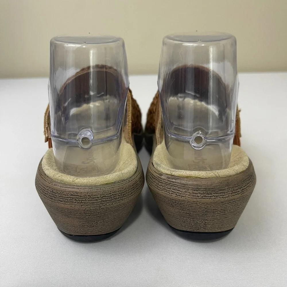 Spenco Womens Virginia Tan Woven Strap‎ Comfort Slides Sandals Size 7